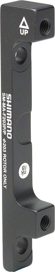 Shimano, SM-MA-F203P/P, Disc brake adapter for Post Mount caliper, Front, Post Mount fork, 203mm rotor