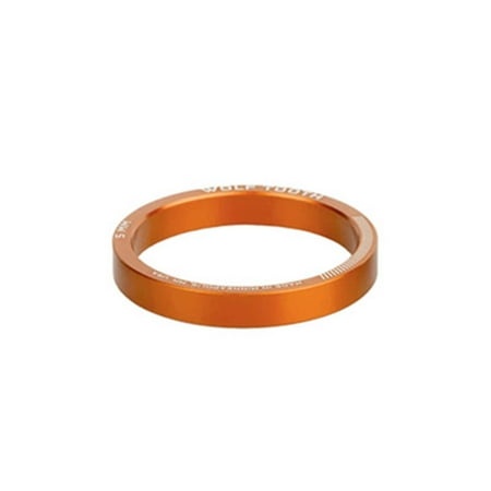 Wolf Tooth Components, Precision 5mm, Headset Spacer, 1-1/8'', Height: 5mm, 6061-T6 Aluminum, Orange