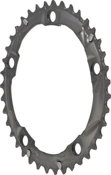 Shiman, Y1M498010, 39T, 10sp, BCD: 130mm, 5 Blt, 105 FC-5703, Inner Chainring, Fr Rute triple, Aluminum, Silver
