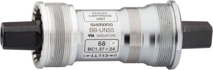 CARTRIDGE BOTTOM BRACKET SET BB-UN55 NON-SPLINED TYPE AXLE