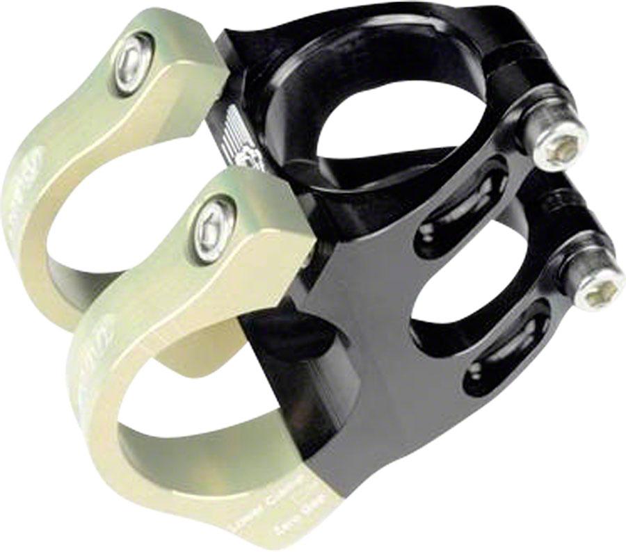 Renthal, Apex 35, Stem, Clamp: 35mm, L: 60mm, Steerer: 28.6mm, ±6°, Black/Gold
