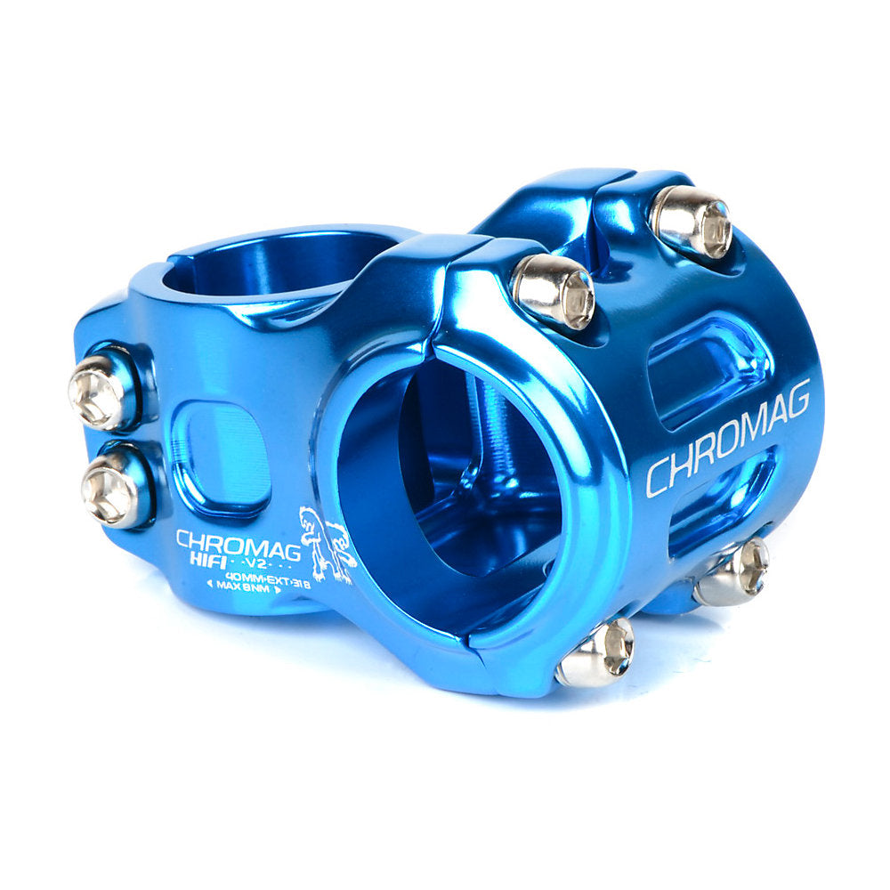 Chromag HIFI Clamp V2 31.8mm Blue Clamp 31.8MM Reach 31MM