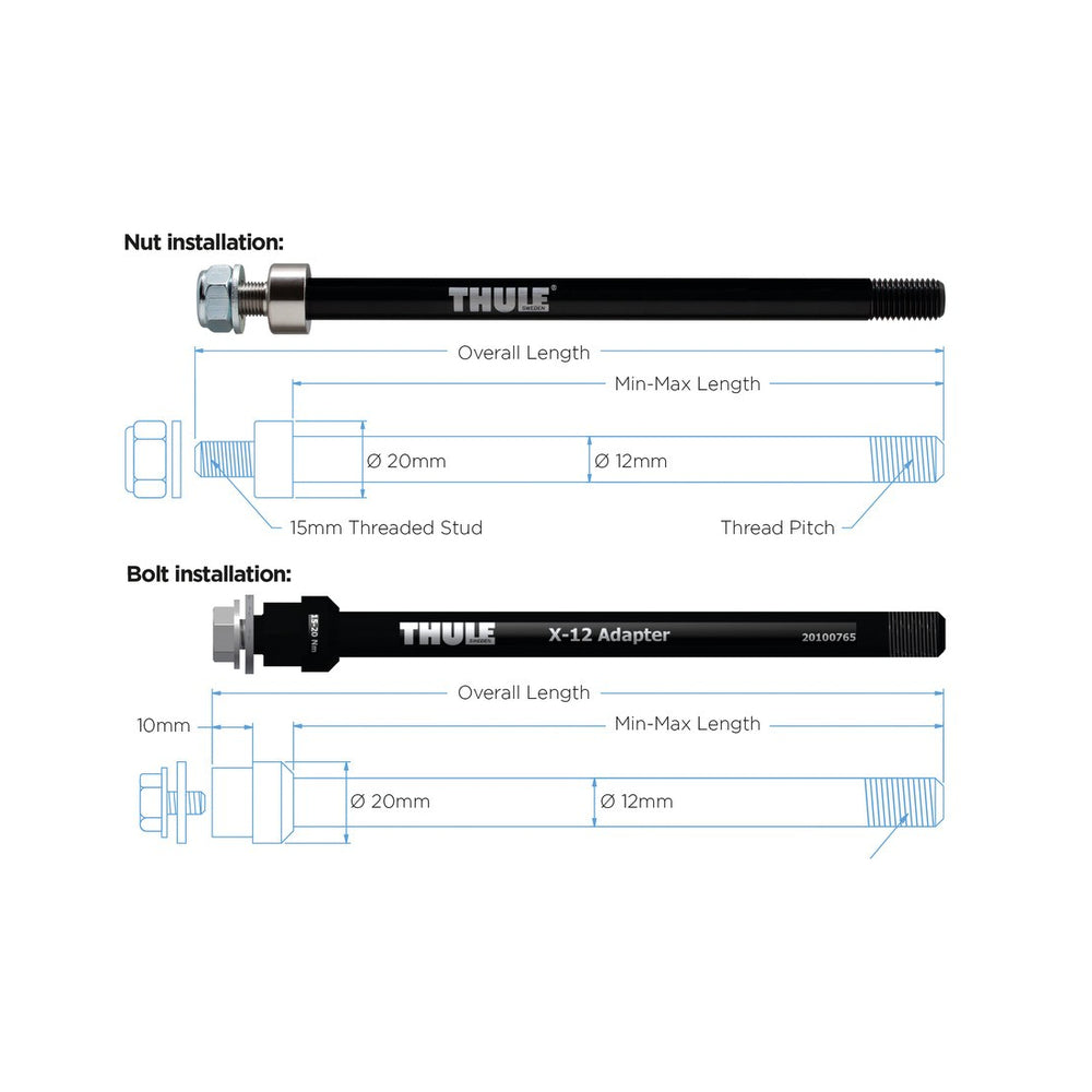 Thru Axle 192 Or 198mm (M12X1.75) - Maxle