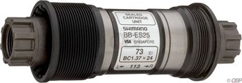 Shimano, EBBES25B13, BB-ES25, Octalink, Boitier: 68mm, Axe: 113mm, Acier, Argent