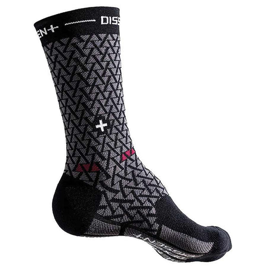 (Discontinued) Dissent, Genuflex Crew Protect 8" Semenuk, Compression socks, Black, L (Men 10.5-12.5)