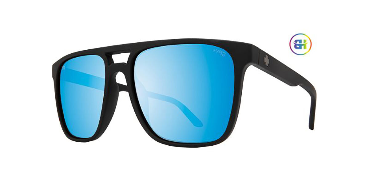 Spy Czar Matte Black - Happy Boost Polar Ice Blue Mirror