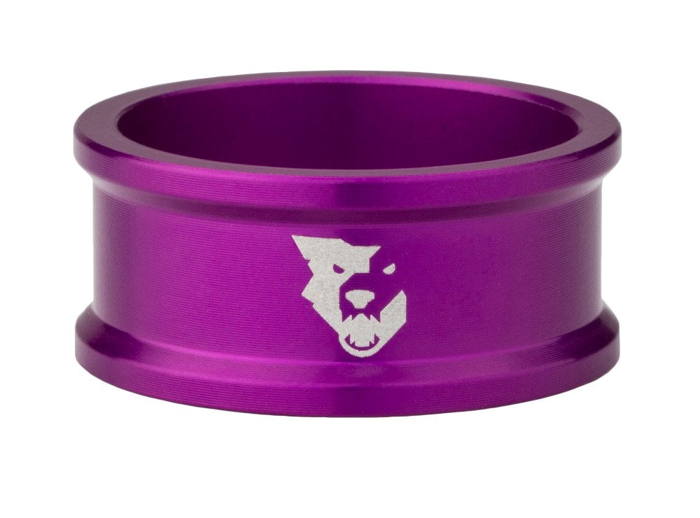 Wolf Tooth Components, Precision 15mm, Headset Spacer, 1-1/8'', Height: 15mm, 6061-T6 Aluminum, Purple