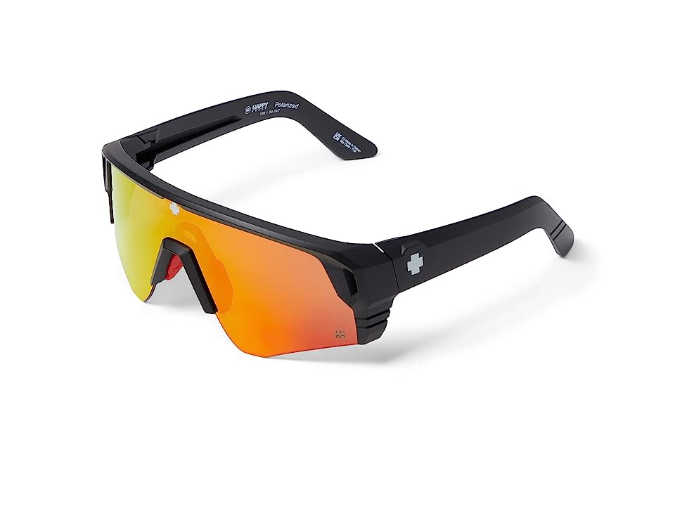 Spy Monolith Speed Matte Black - Happy Boost Polar Orange Mirror
