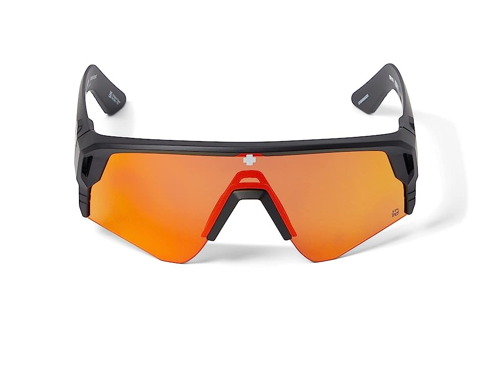 Spy Monolith Speed Matte Black - Happy Boost Polar Orange Mirror