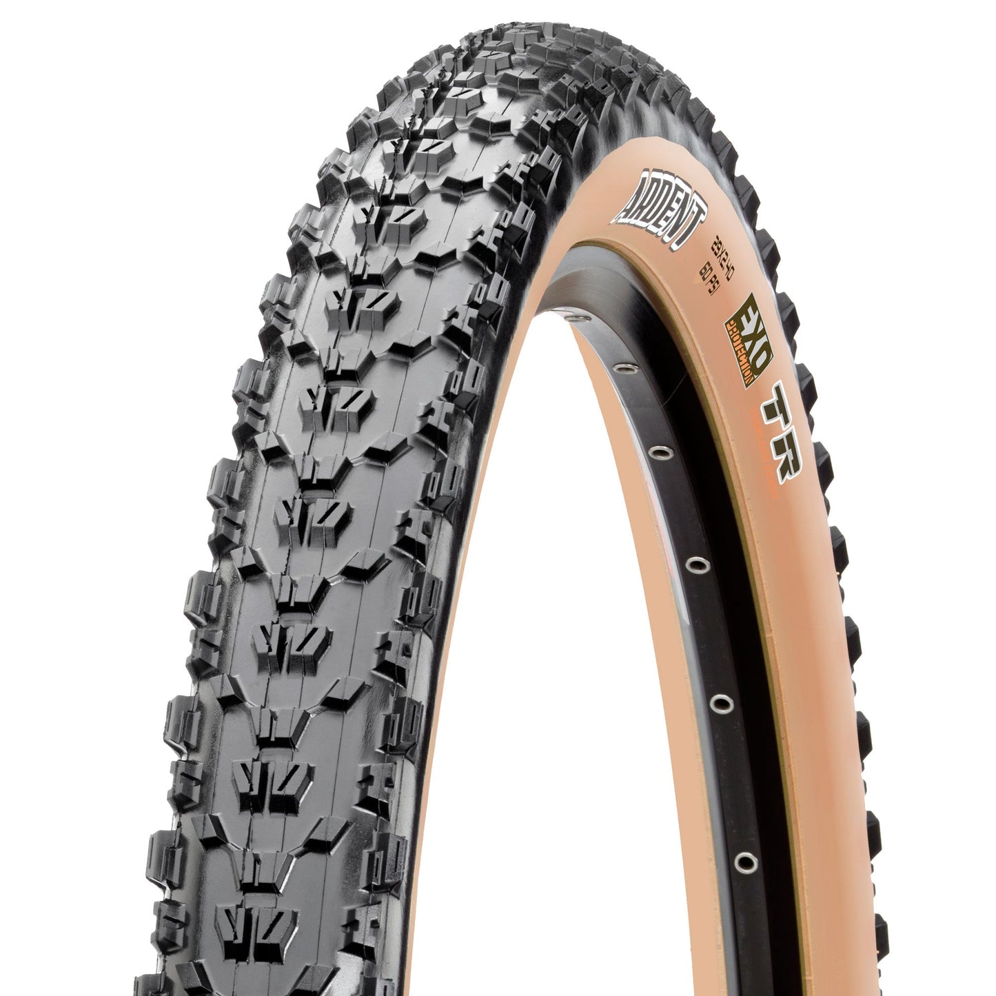 Maxxis, Ardent, Tire, 26''x2.40, Folding, Tubeless Ready, Dual, EXO, 60TPI, Black