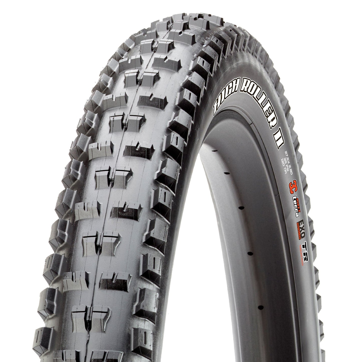 Maxxis, High Roller II, Tire, 29''x2.30, Folding, Tubeless Ready, Dual, EXO, 60TPI, Black