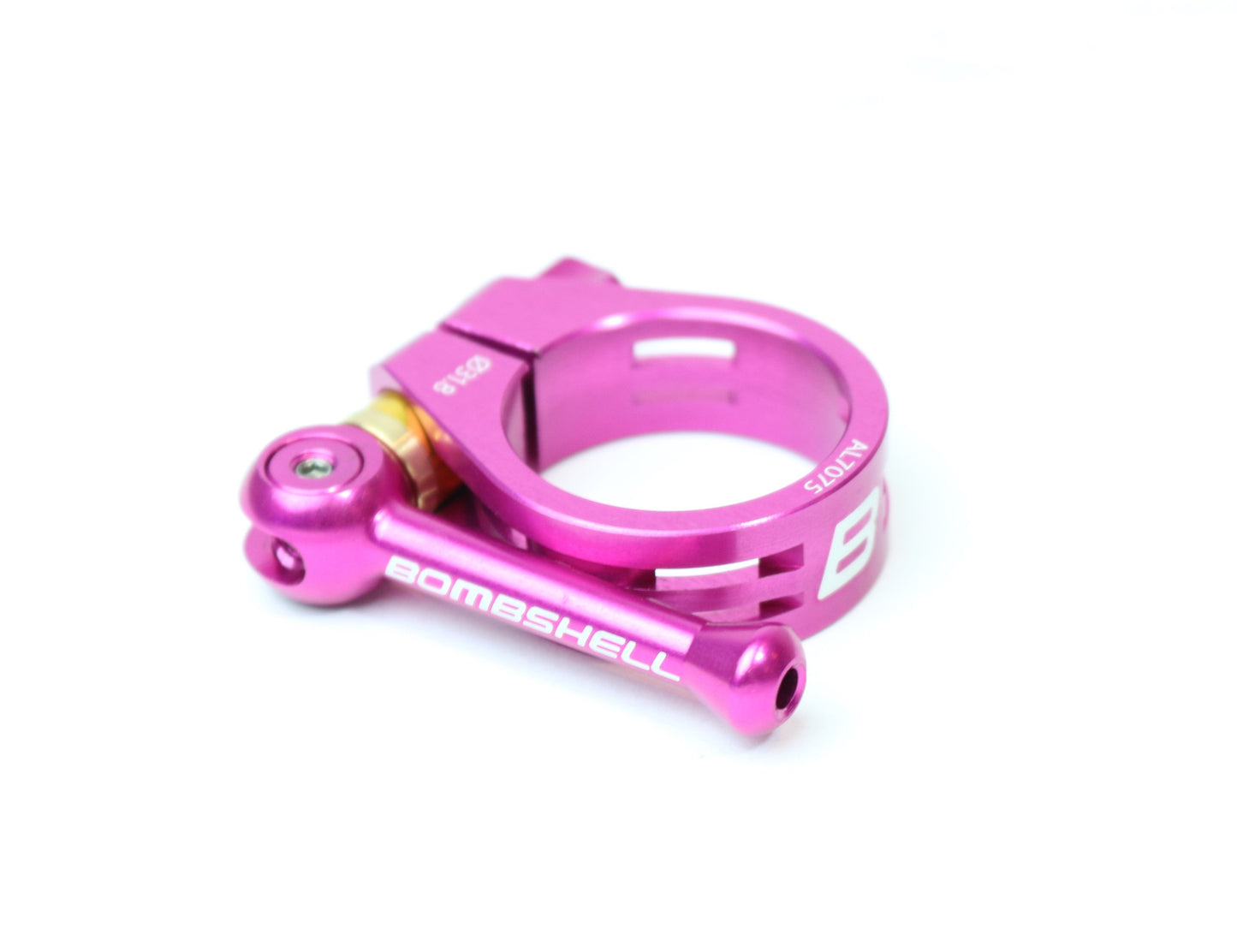 Bombshell Ti Seat Post Clamp Red 25.4