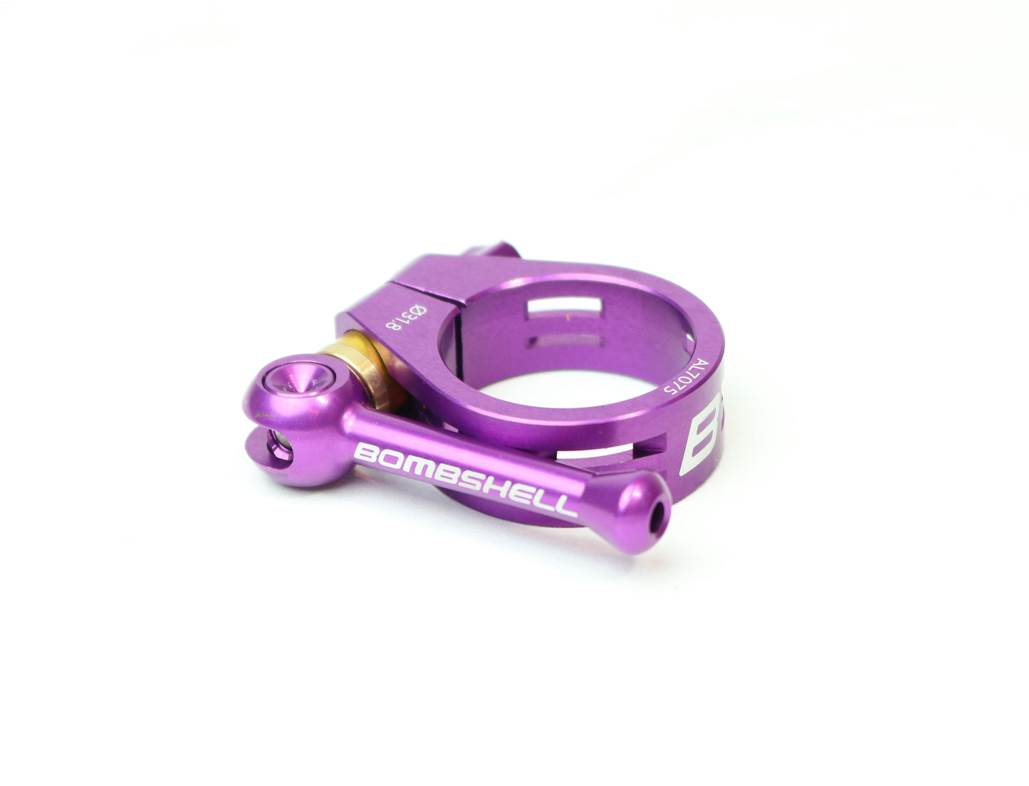 Bombshell Ti Seat Post Clamp Red 25.4