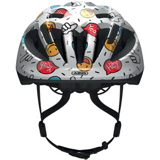 Abus, Smooty 2.0, Helmet, White Smiley, S, 45 - 50cm