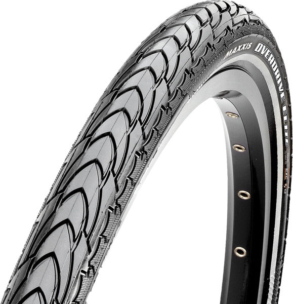 Maxxis, Overdrive Excel, Tire, , Wire, Clincher, Single, SilkShield, Reflective, 60TPI, Black