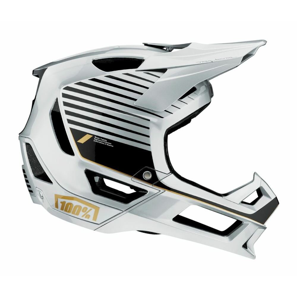 100% TRAJECTA Helmet w/Fidlock Ranelagh Silver M