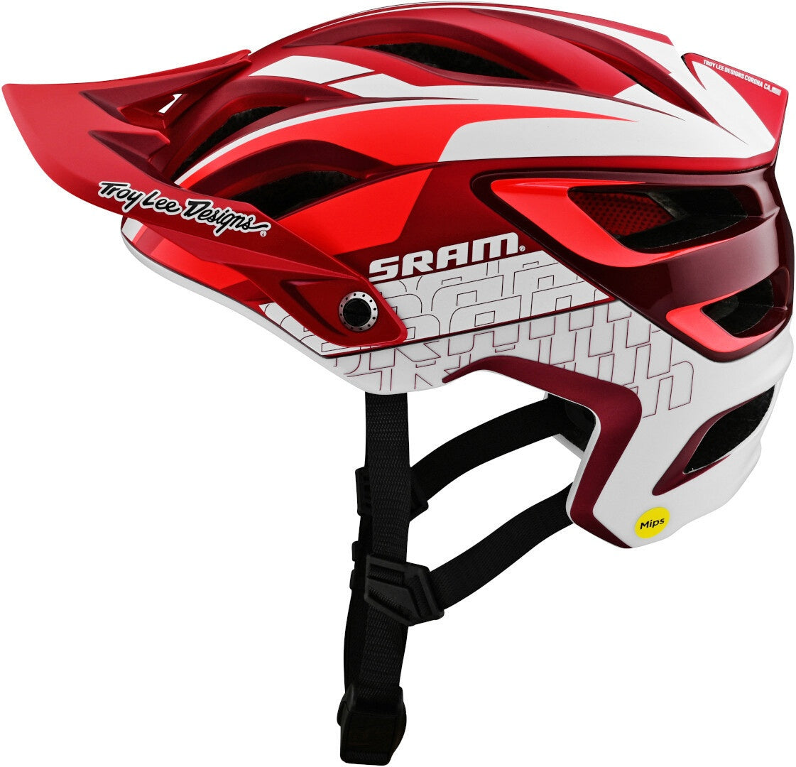 TLD A3 HELMET; SRAM RED MD/LG