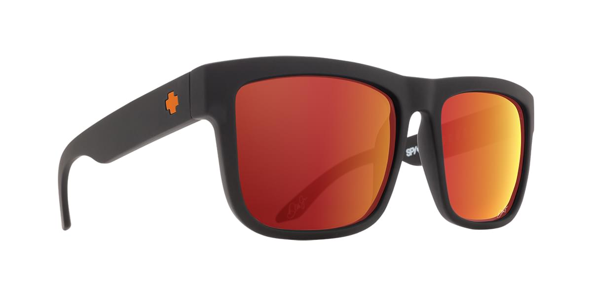 Discord Dale Jr Matte Black  Happy Gray Green With Orange Spectra Mirror