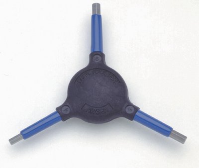 Park Tool, AWS-1, 3-way hex wrench, 4mm, 5mm and 6mm