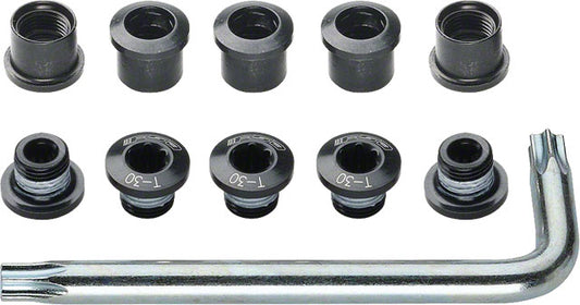 FSA, CRKP1204, Chainring bolt kit, For double chainrings