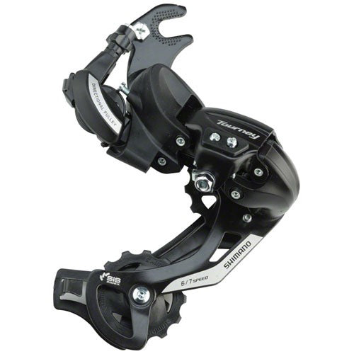 Shimano, Tourney RD-TY500, Rear derailleur, 6/7sp., SGS, Black, With adaptor
