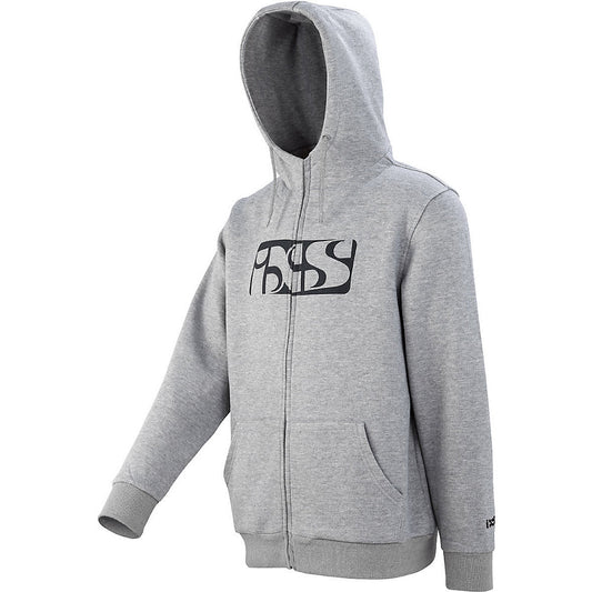 IXS BRAND HOODY GREY MENS LRG