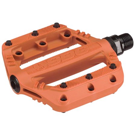 SDG Components, Slater, Platform Pedals, Body: Nylon, Spindle: Cr-Mo, 9/16'', Orange, Pair