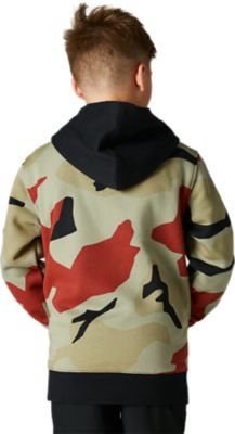 Bnkr Zip Fleece Youth  Blk Cam YXL