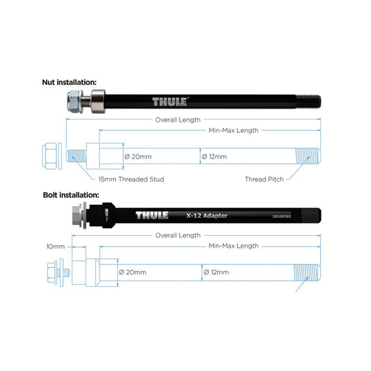 Thru Axle 192 Or 198mm (M12X1.75) - Maxle