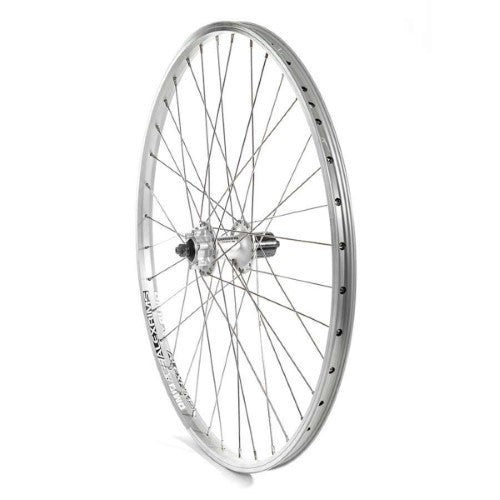 Wheel Shop, Alex DM18 Silver/ Shimano FH-M475, Wheel, Rear, 26'' / 559, Holes: 36, QR, 135mm, Rim and Disc IS 6-bolt, Shimano HG