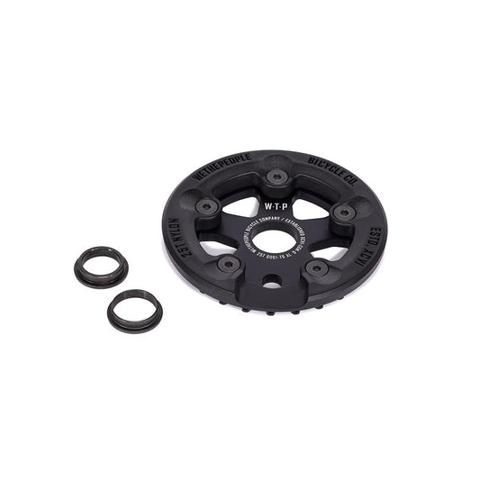 We The People, Paragon Guard Combo, Chainring, Teeth: 25, 6061-T6 Aluminum, Black, Set