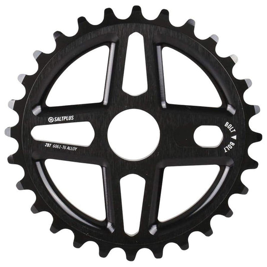 Salt Plus, Center, Chainring, Teeth: 28, 6061-T6 Aluminum, Black