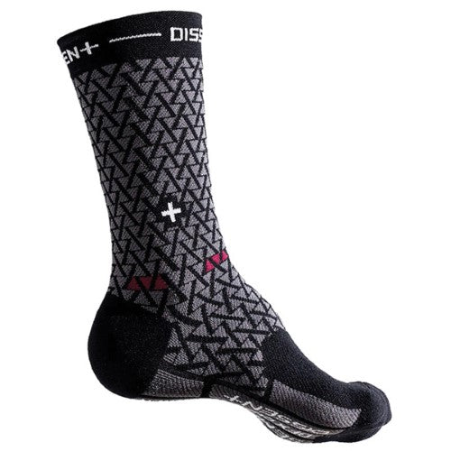 Dissent, Genuflex Crew Protect 8" SEMENUK, Compression socks, Black, S (Men 5-7.5)