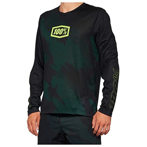 100% AIRMATIC LE Long Sleeve Jersey Black Camo XL