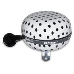 Basil, Polka Dot, Bell, 80mm, White/Black Dots