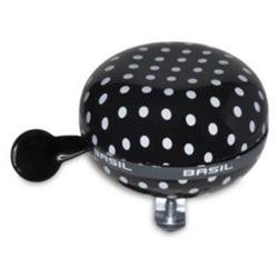Basil Polka Dot Bell 80mm Blk/Whi Dots