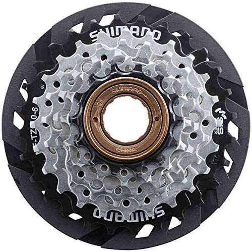 MULTIPLE FREEWHEEL SPROCKET, MF-TZ510 14-28T, 6-SPEED, 14-16-18-21-24-28T, W/SPOKE PROTECTOR