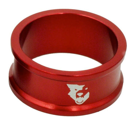 Wolf Tooth Components, Precision 5mm, Headset Spacer, 1-1/8'', Height: 5mm, 6061-T6 Aluminum, Red