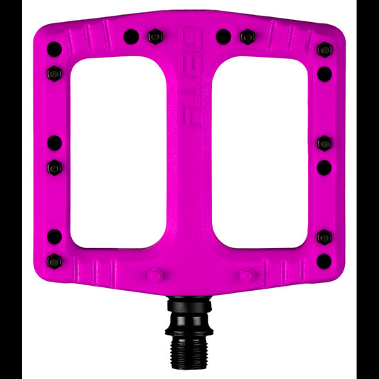 Deity, Deftrap, Platform Pedals, Body: Nylon, Spindle: Cr-Mo, Pink, Pair