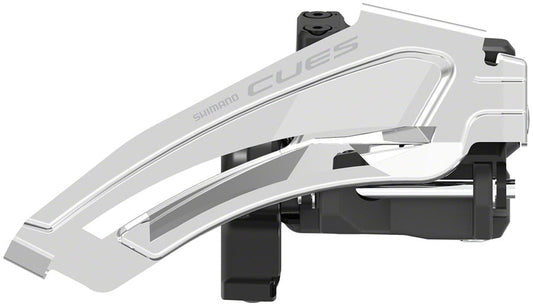 Shimano, CUES FD-U6010-L, Front Derailleur, 2x10/11, Swing: Top, Cable Pull: Dual, Low 28.6/31.8/34.9mm, EFDU6010LX3