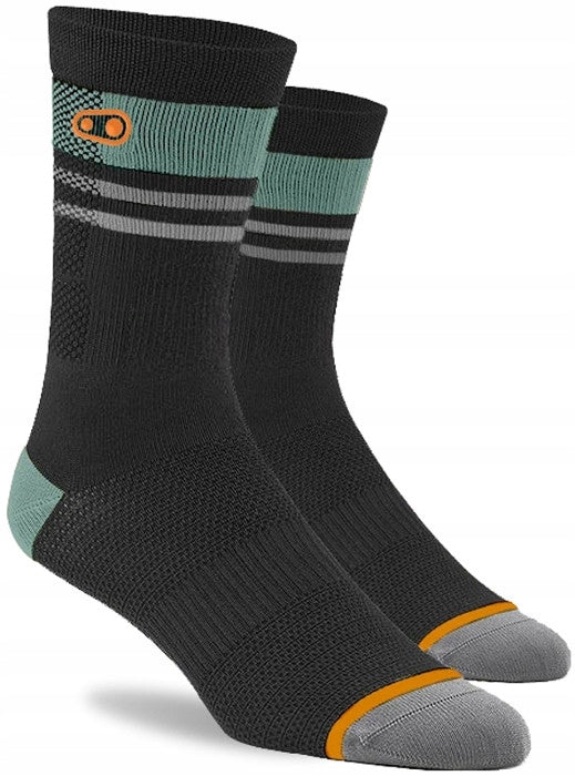 Socks ICON MTB SOCK BLACK / ORANGE / GREEN LARGE/X-LARGE