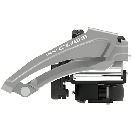 Shimano, CUES FD-U4010-L, Front Derailleur, 2x9, Swing: Top, Cable Pull: Dual, Low 28.6/31.8/34.9mm, EFDU4010LX3