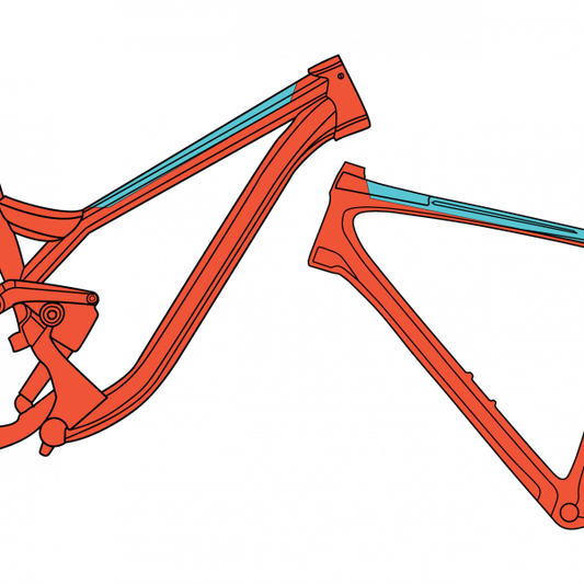 RideWrap, Essential Toptube, Protective Wrap, Gloss Clear