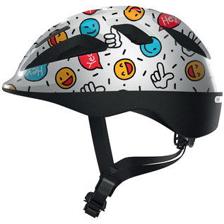 Abus, Smooty 2.0, Helmet, White Smiley, S, 45 - 50cm