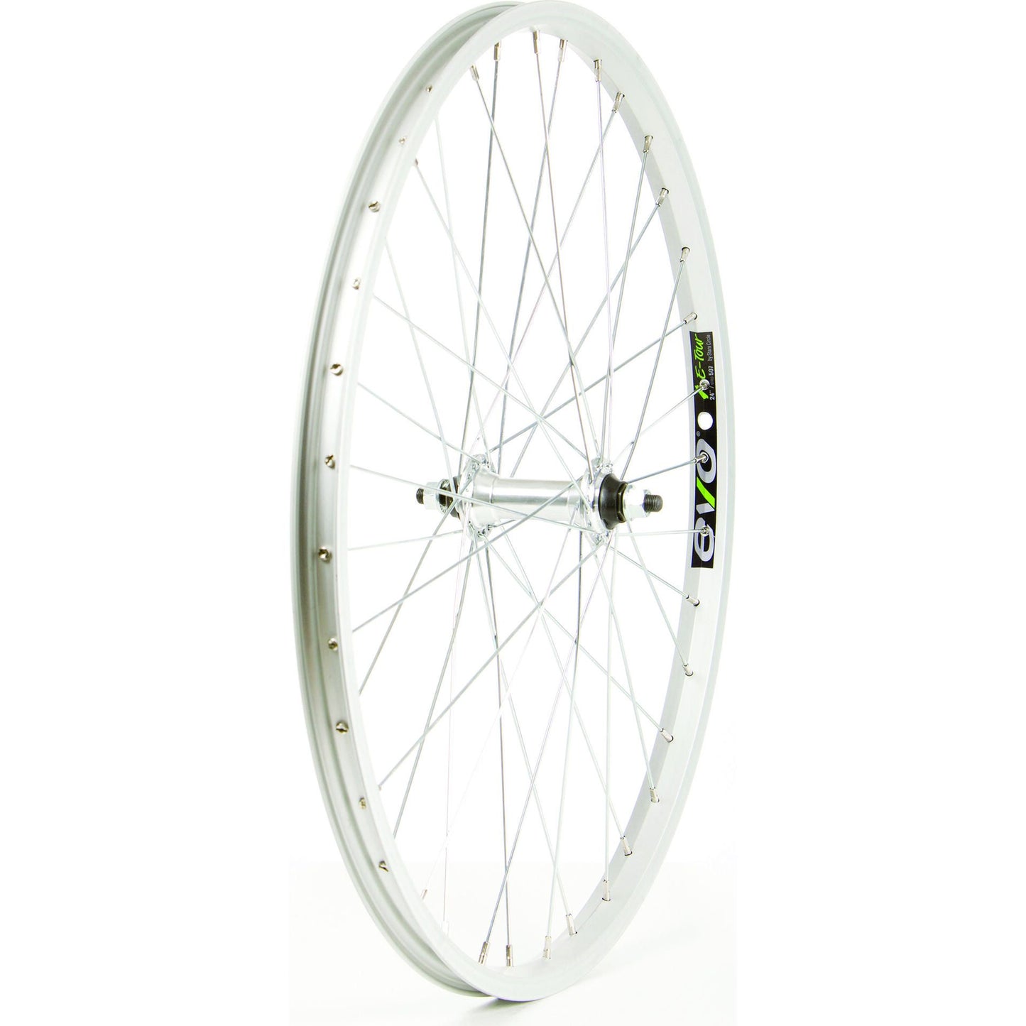Wheel Shop, Evo Tour 20 Silver/ Formula FM-21, Wheel, Front, 24'' / 507, Holes: 36, Bolt-on, 100mm, Rim