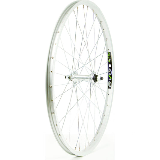Wheel Shop, Evo Tour 20 Silver/ Formula FM-21, Wheel, Front, 24'' / 507, Holes: 36, Bolt-on, 100mm, Rim